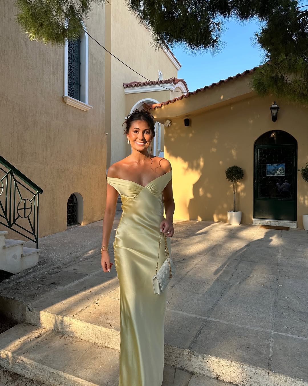 Emory | Satin Maxi Dress with Backless Design