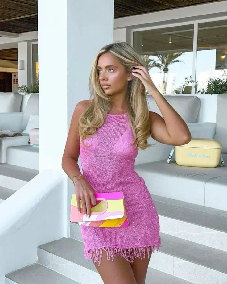 Eliza | Shiny Mini Dress