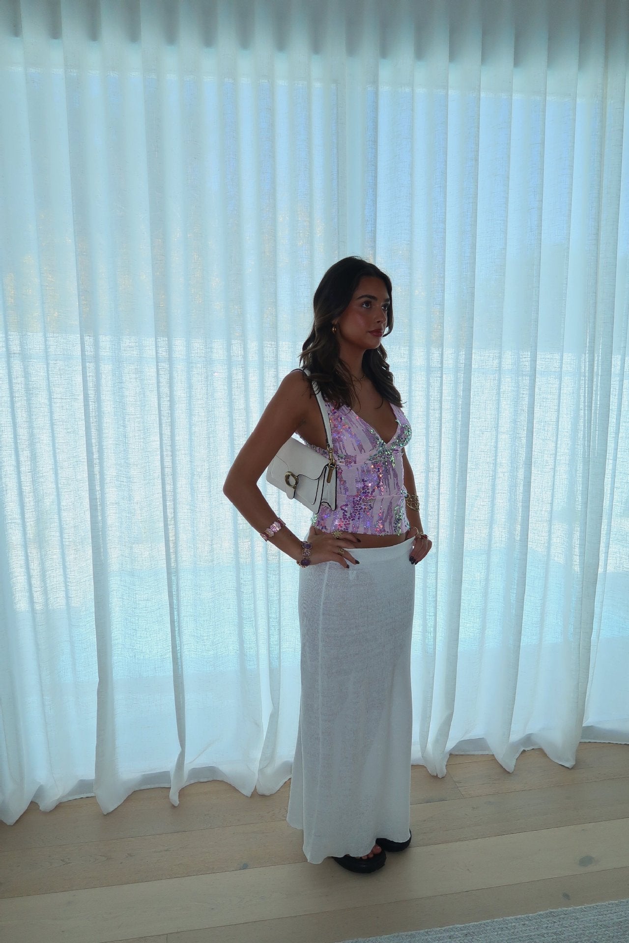 Ivanna | Sequin Halter Top