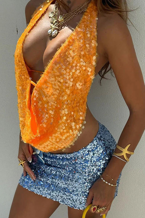 Della | Sleeveless Halter Neck Top
