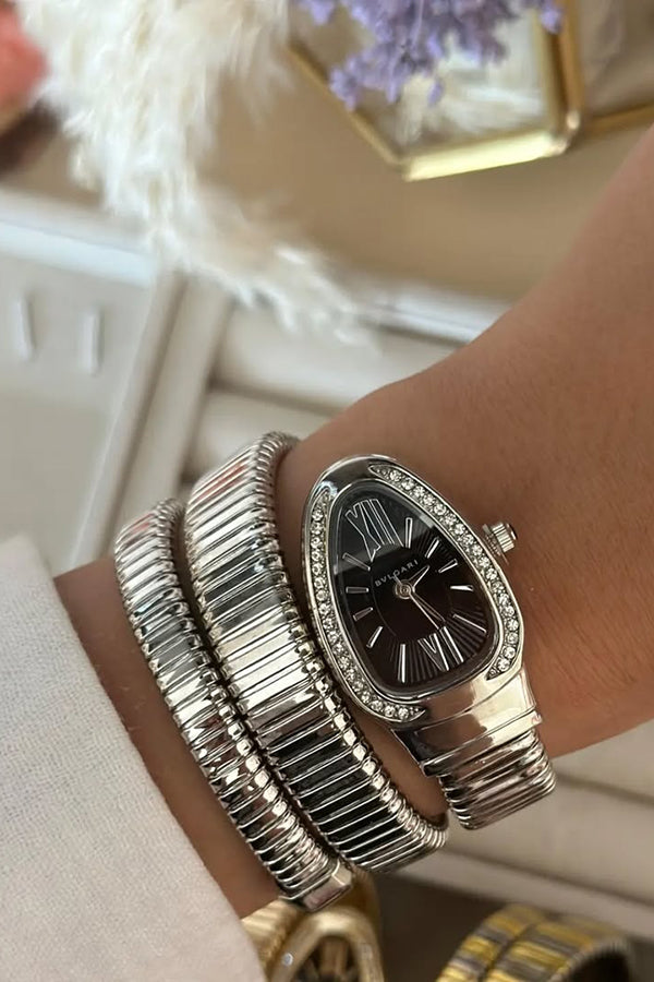 Mariah | Watch with Snake-Shaped Bracelet