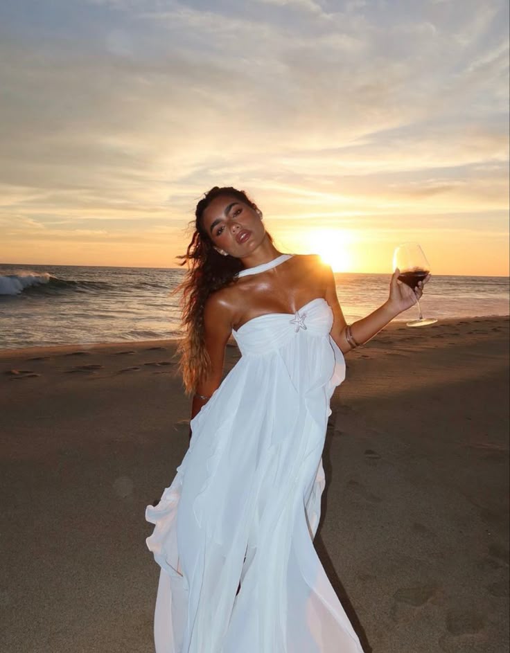 Collins | Strapless Ruffle Maxi Dress
