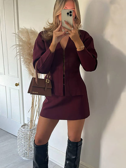 Brooke | Ribbed Knit Set