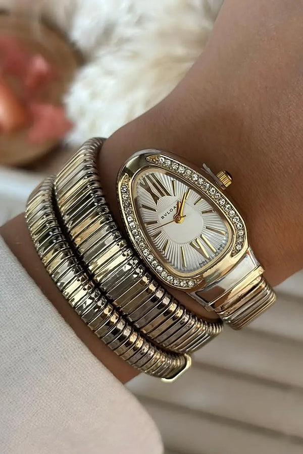 Mariah | Watch with Snake-Shaped Bracelet