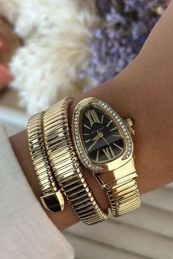 Mariah | Watch with Snake-Shaped Bracelet
