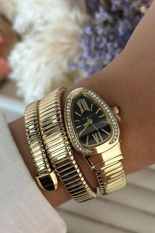 Mariah | Watch with Snake-Shaped Bracelet