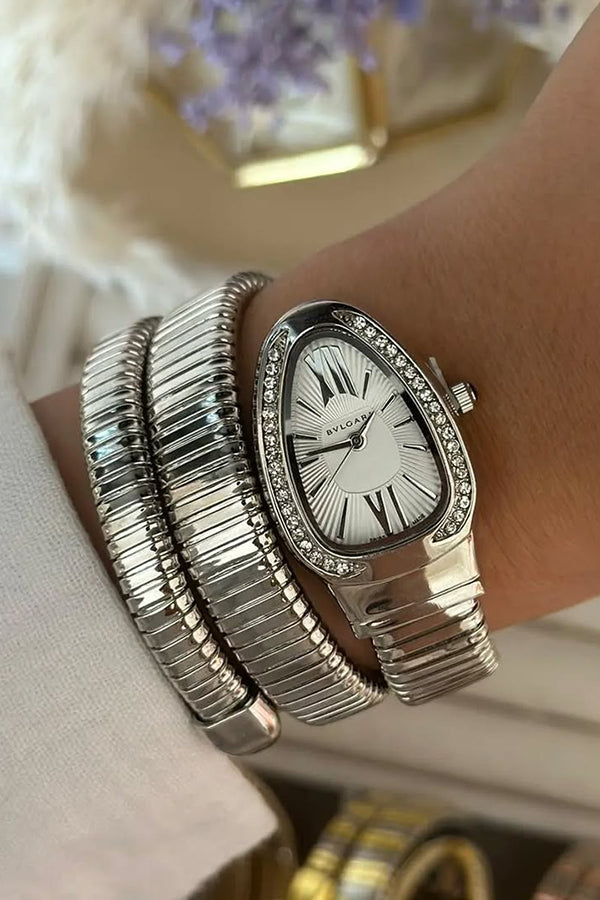 Mariah | Watch with Snake-Shaped Bracelet