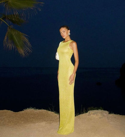 Elsie | Maxi Dress without Sleeves