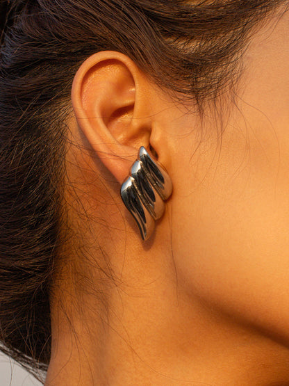 Aitana | Earrings with Three Layers of Wings