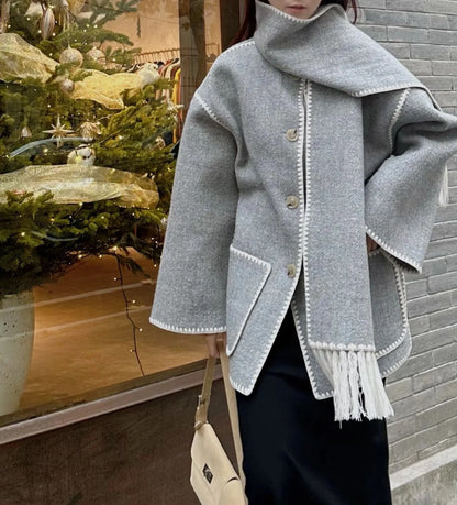 Lydia | Jacket with Scarf