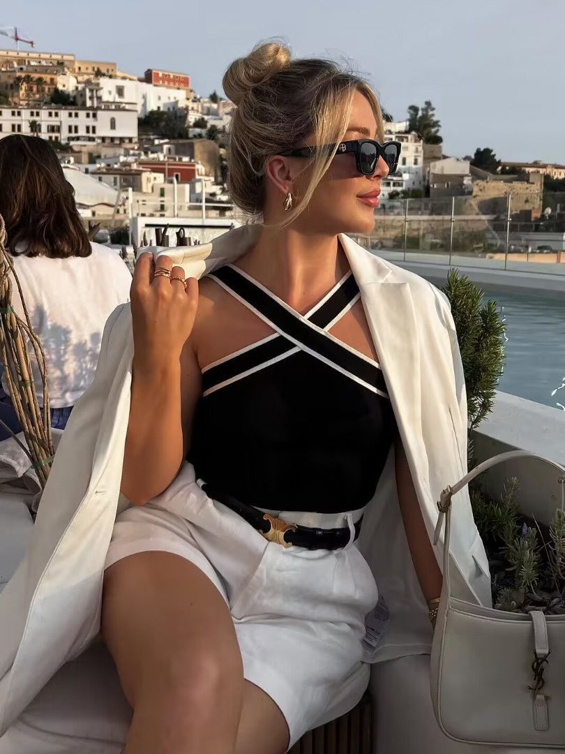 Hannah | Cross Pattern Top