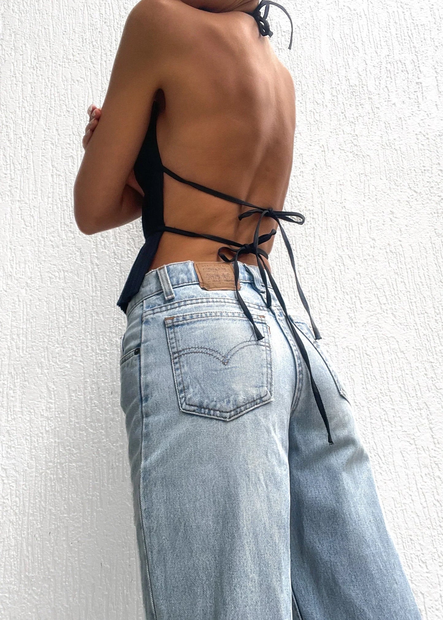Lauren | Pleated Back Backless Top