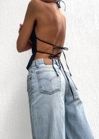 Lauren | Pleated Back Backless Top
