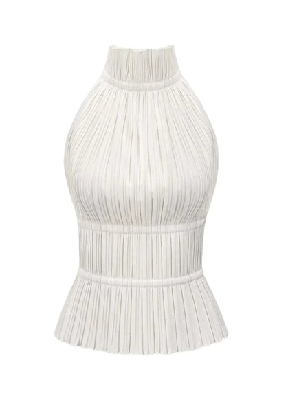 Lauren | Pleated Back Backless Top