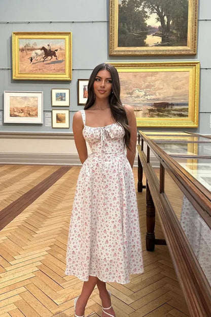 Meredith | Midi Dress with Corset