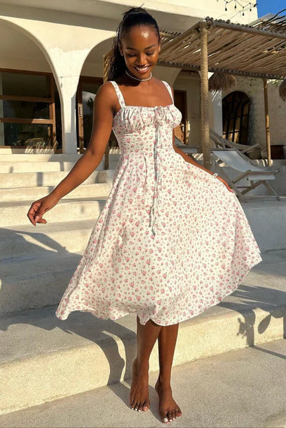 Meredith | Midi Dress with Corset