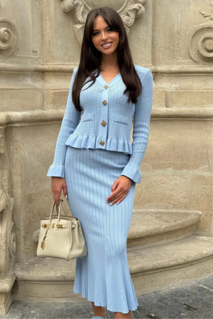 Bonnie | Knit Set with V-Neck