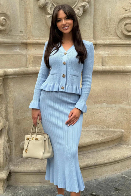 Bonnie | Knit Set with V-Neck