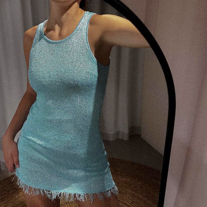 Eliza | Shiny Mini Dress