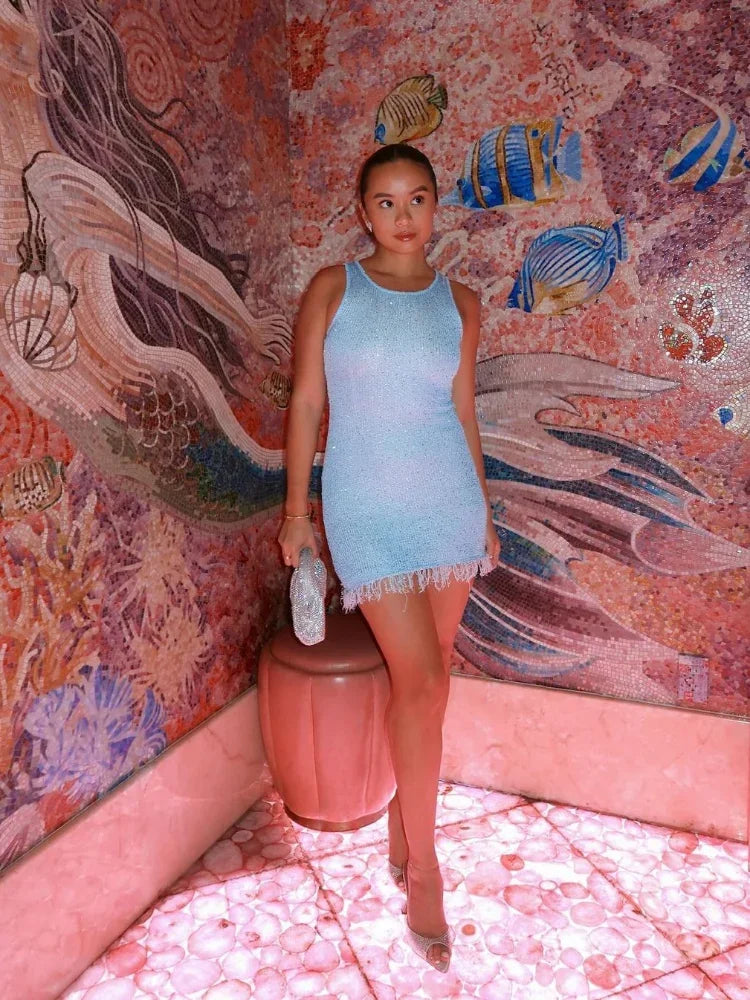 Eliza | Shiny Mini Dress