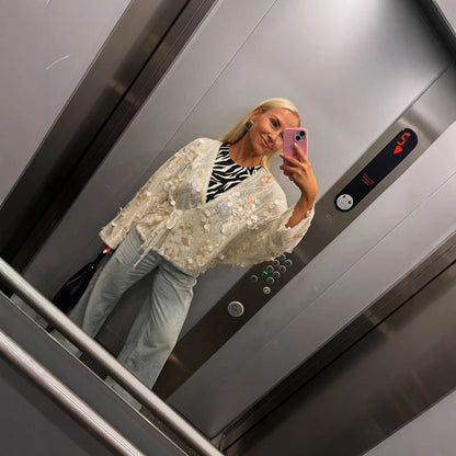 Rhea | Glamorous Shiny Blouse