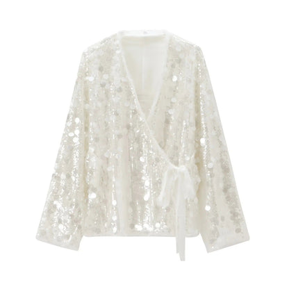Rhea | Glamorous Shiny Blouse