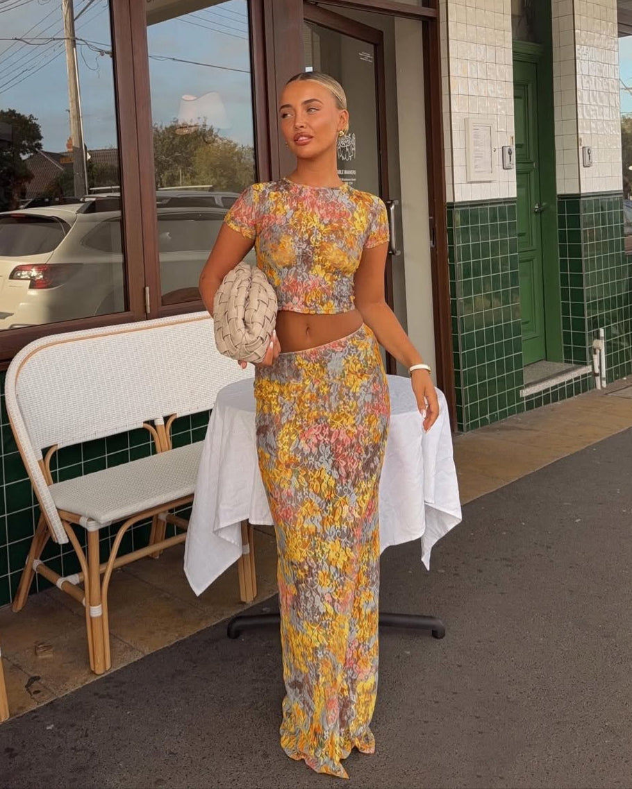 Amaris | Two-Piece Floral Set
