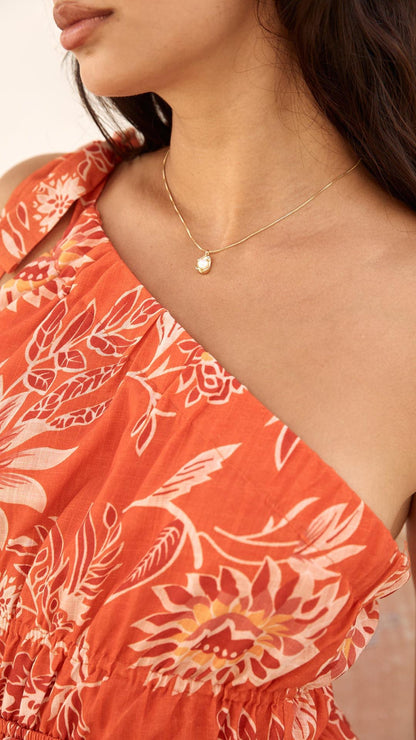 Bailey | Gold Necklace with Pearl