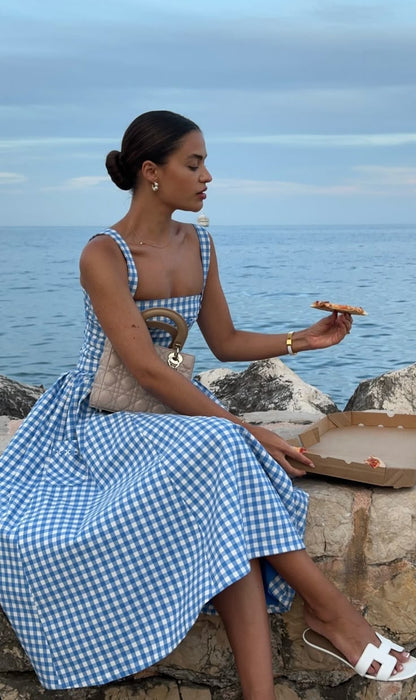 Ariana | Strapless Midi Summer Dress