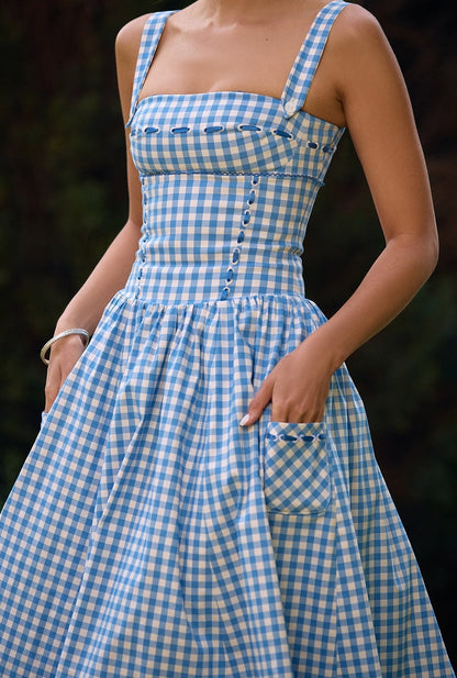 Ariana | Strapless Midi Summer Dress