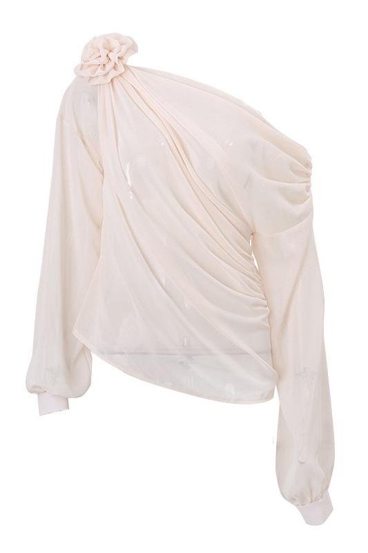 Morgan | Floral One-Shoulder Blouse
