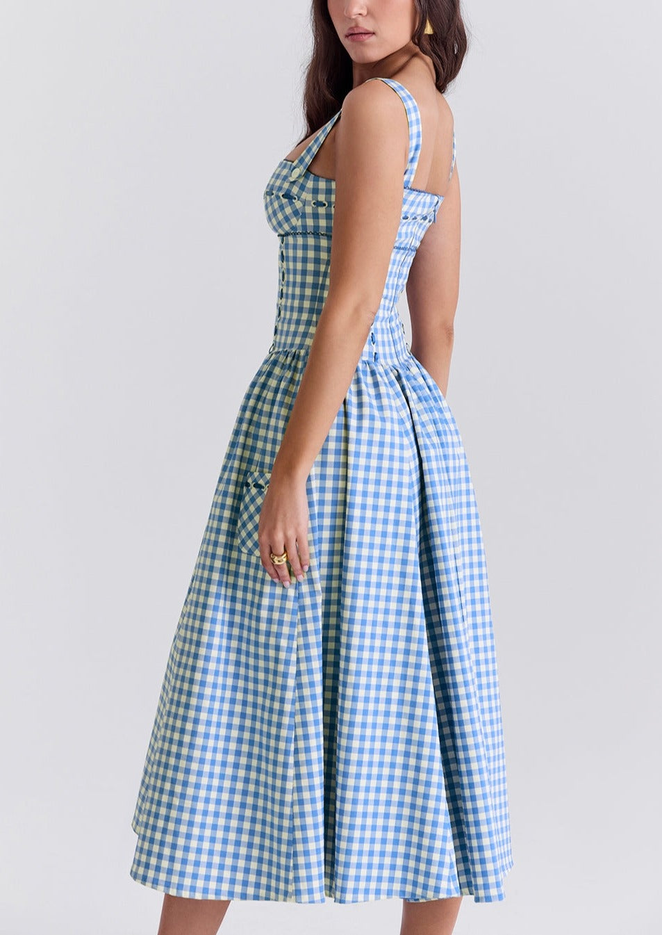 Ariana | Strapless Midi Summer Dress
